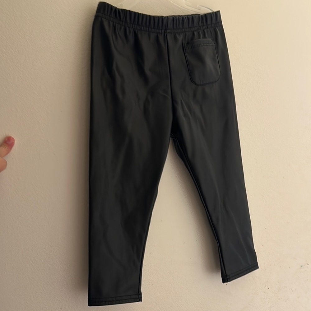 Black Faux Leather Leggings